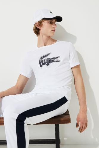 Lacoste ανδρικό T-shirt με μεγάλο λογότυπο μπροστά 